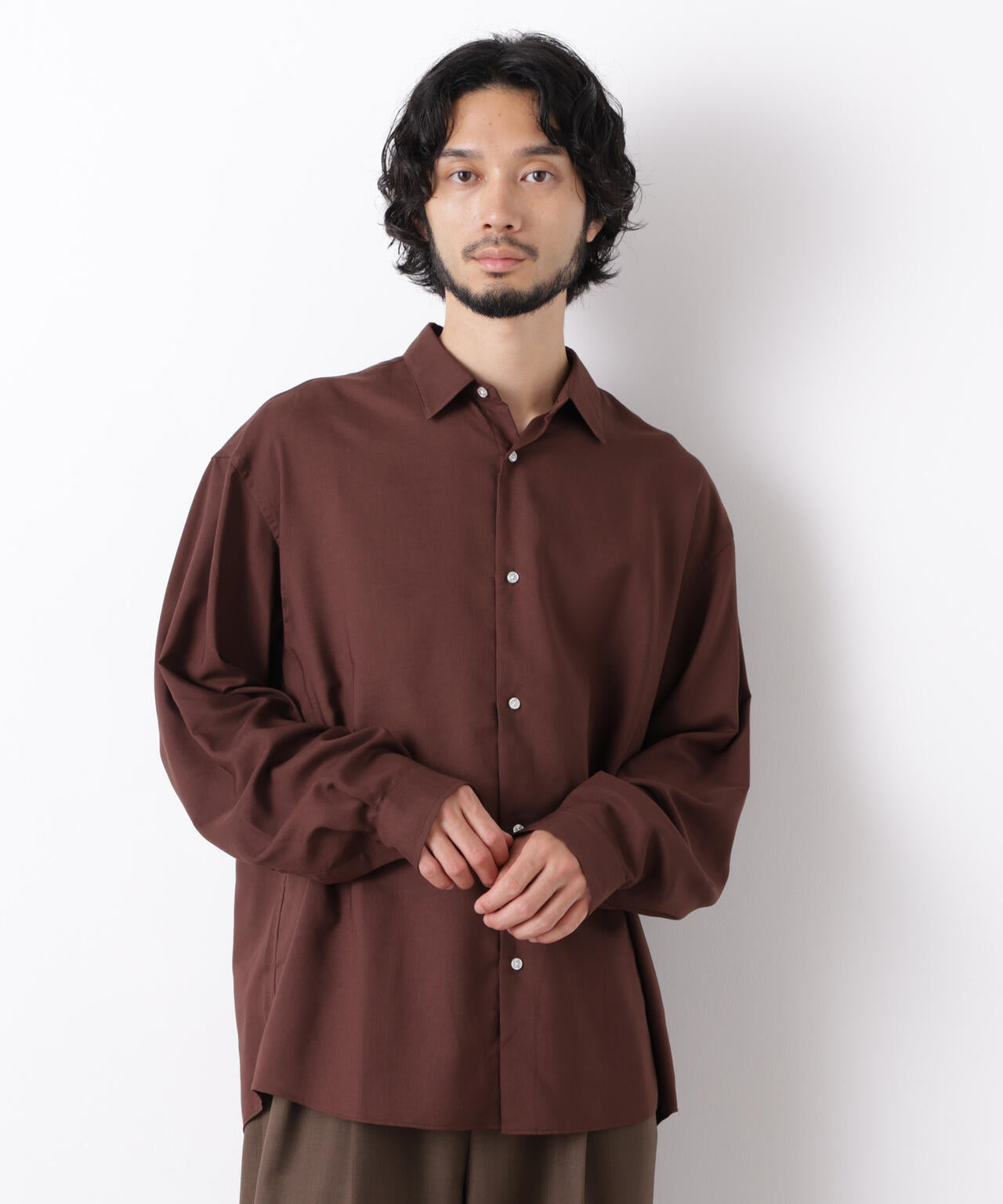 「OtoNANO」LIM-BRESS ワイドシャツ 長袖 6686220207