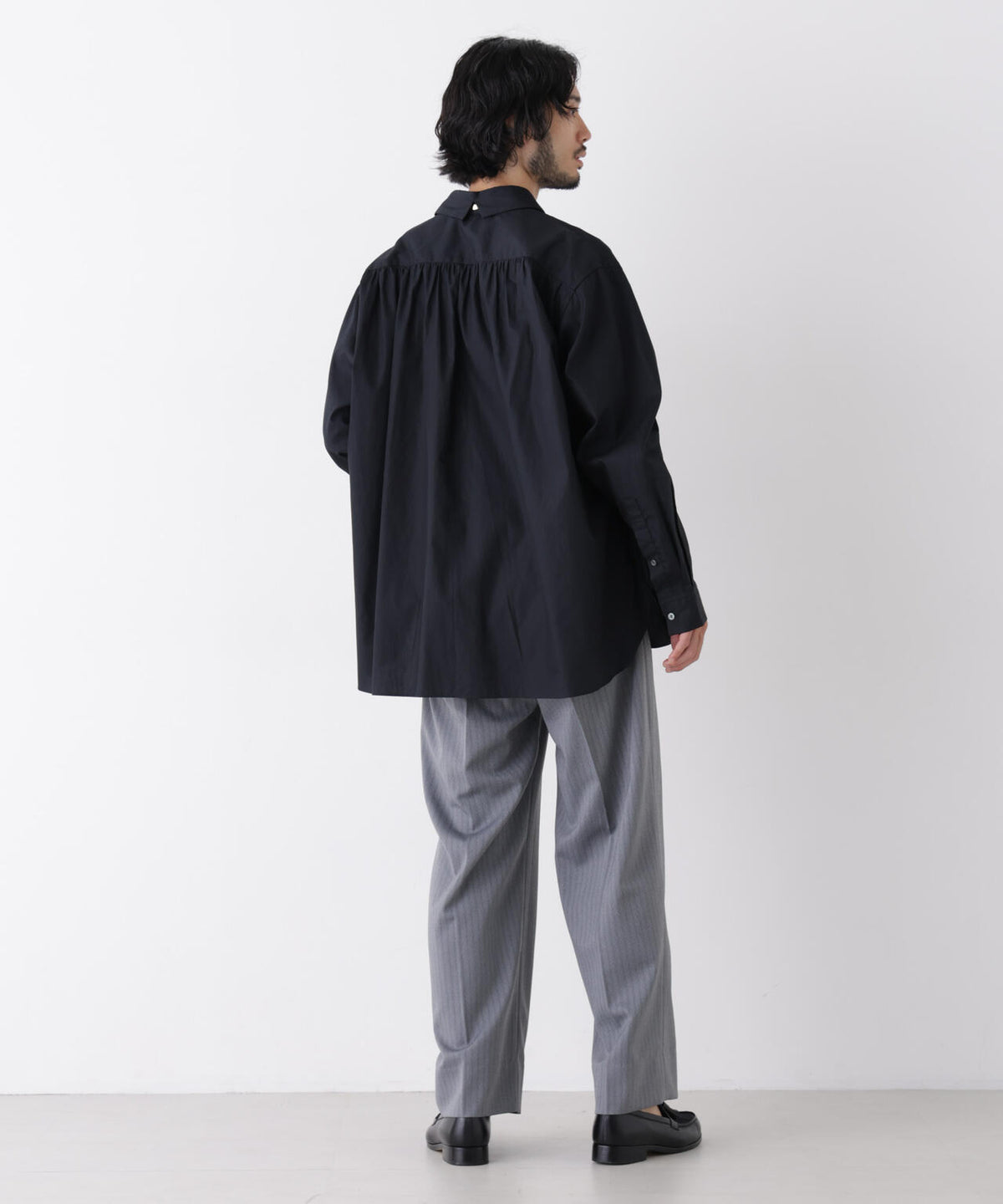 「ASSEMBLANC」Wrinkleワイヤーワッシャーシャツ 6686220211