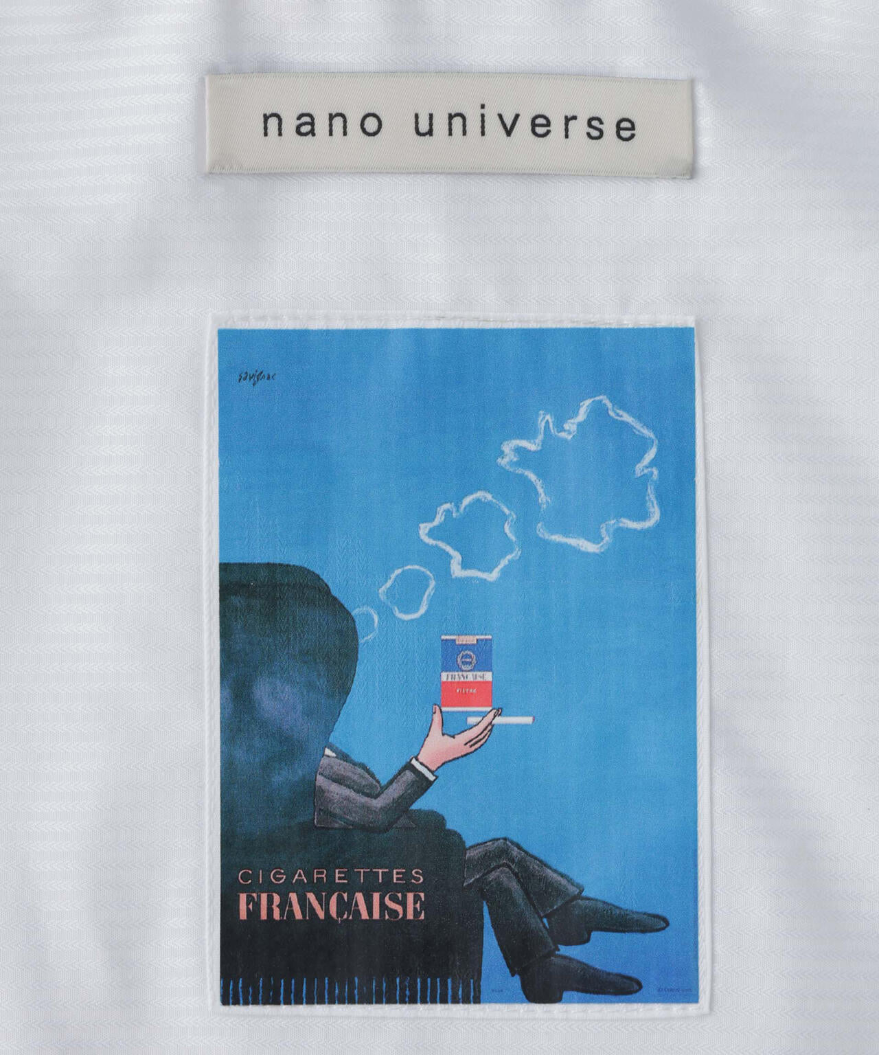 「OtoNANO」×SAVIGNAC レタードワイドシャツ 6686220220