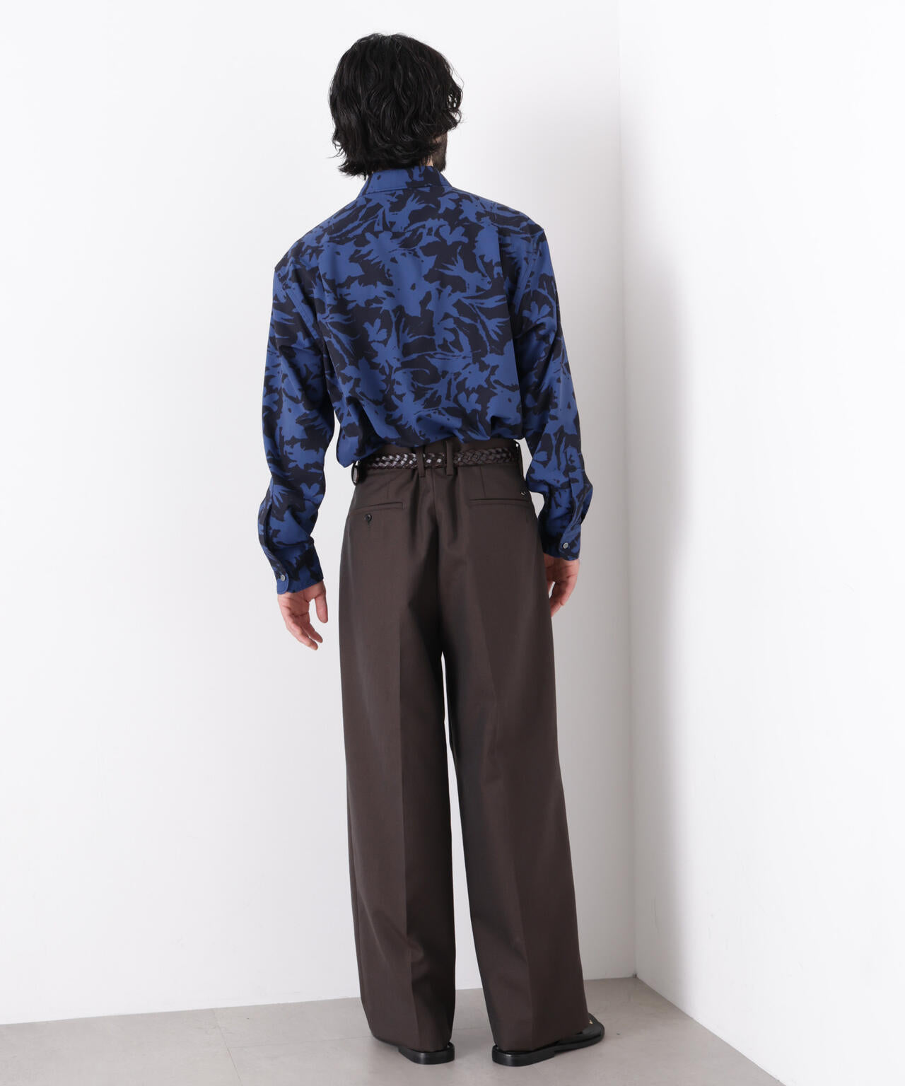 EDITORIAL PRINT レギュラーカラーシャツ 6686220222