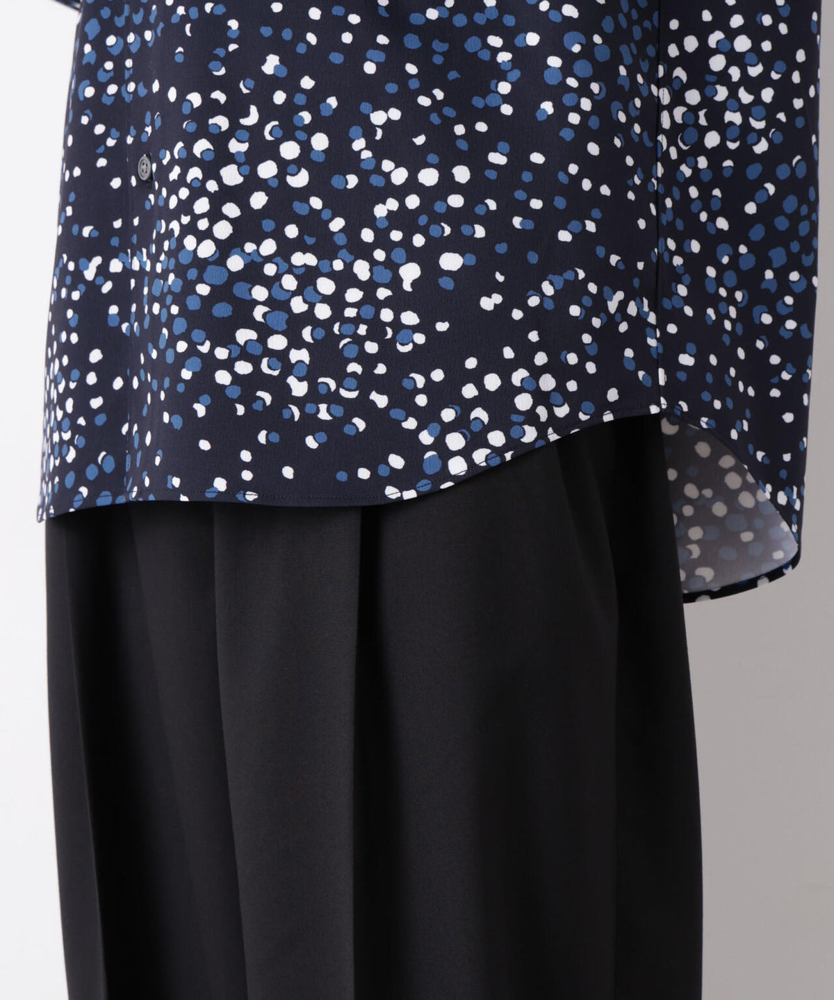 EDITORIAL PRINT レギュラーカラーシャツ 6686220222