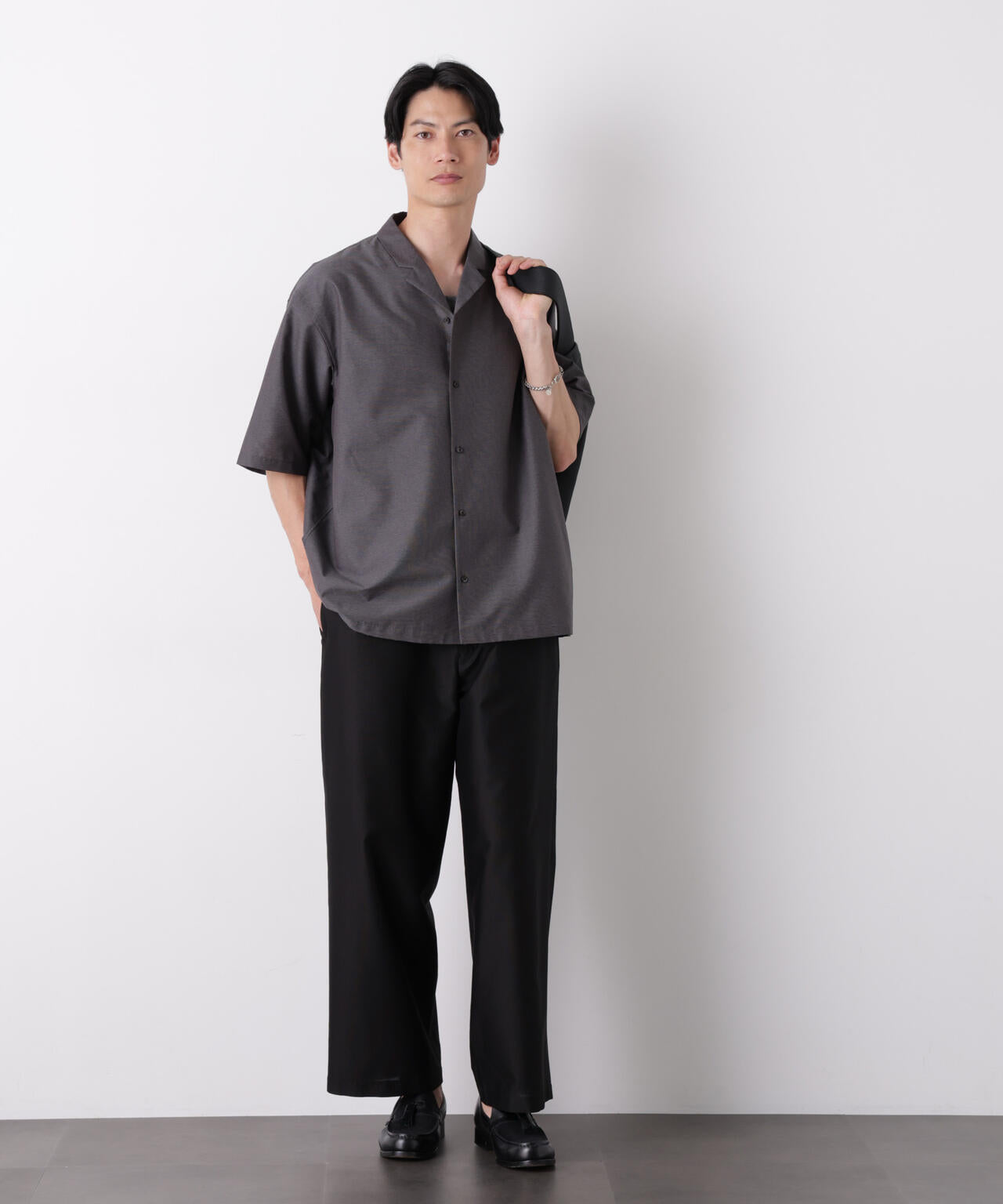 0 ZERO LAYER オープンカラーシャツ(セットアップ可) 6686221206
