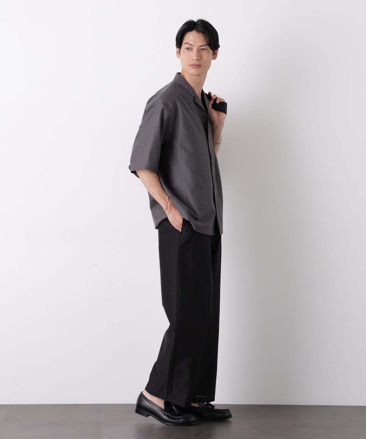 0 ZERO LAYER オープンカラーシャツ(セットアップ可) 6686221206