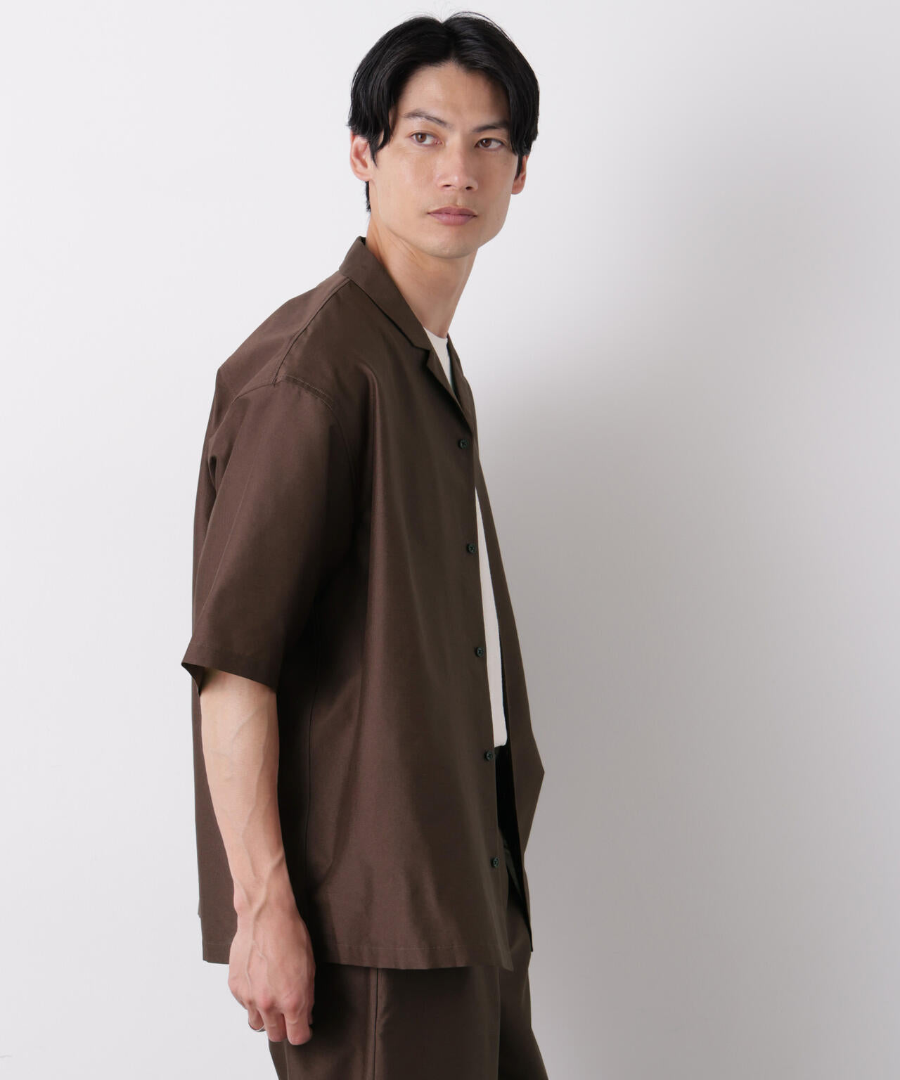 0 ZERO LAYER オープンカラーシャツ(セットアップ可) 6686221206