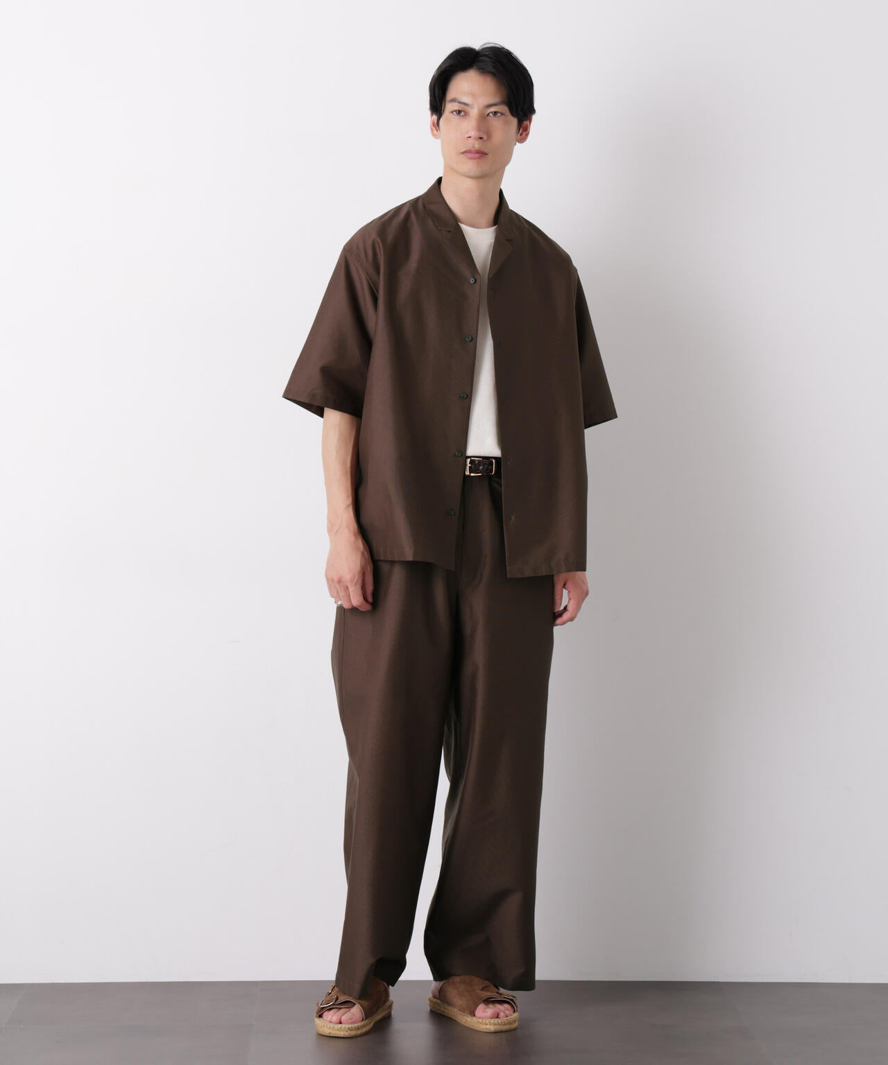 0 ZERO LAYER オープンカラーシャツ(セットアップ可) 6686221206