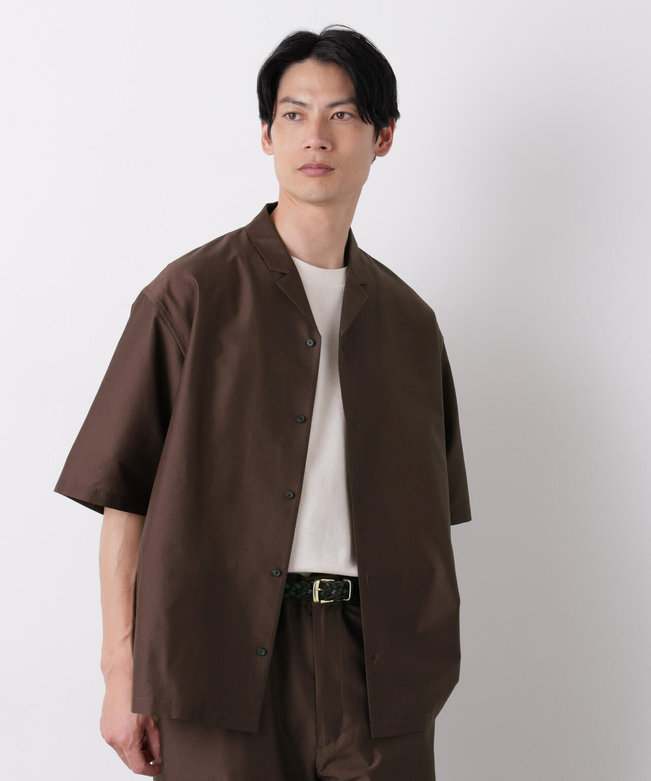 0 ZERO LAYER オープンカラーシャツ(セットアップ可) 6686221206