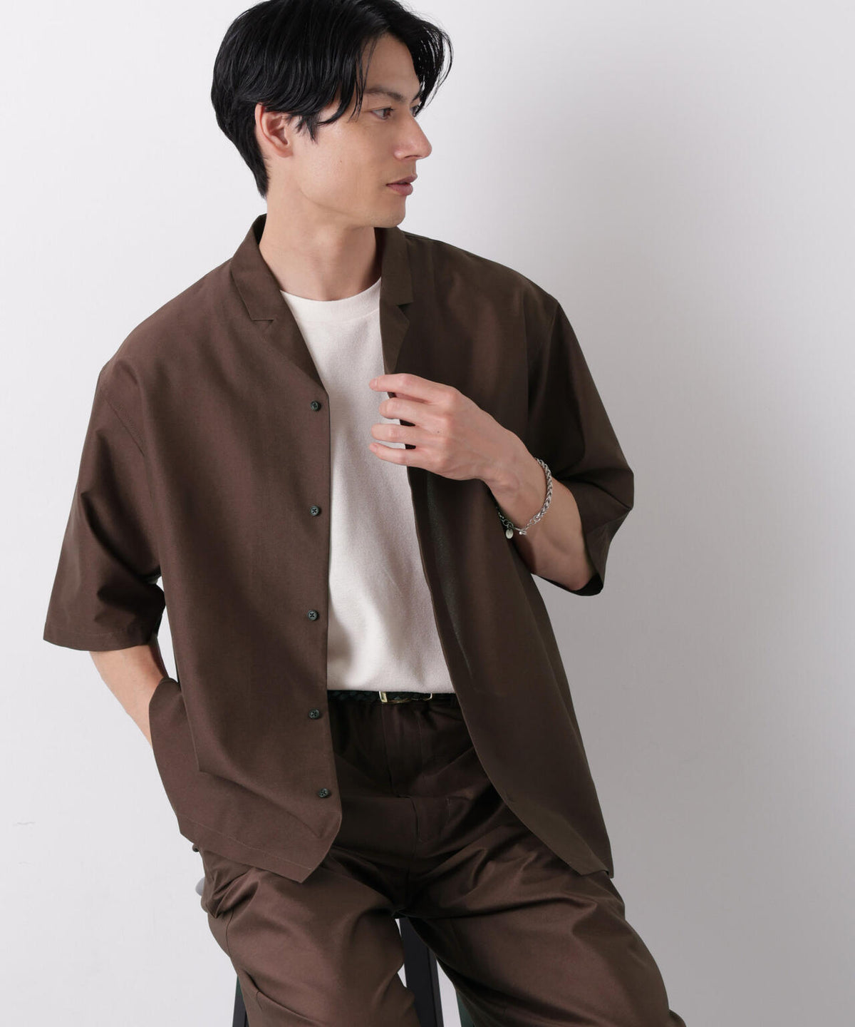0 ZERO LAYER オープンカラーシャツ(セットアップ可) 6686221206