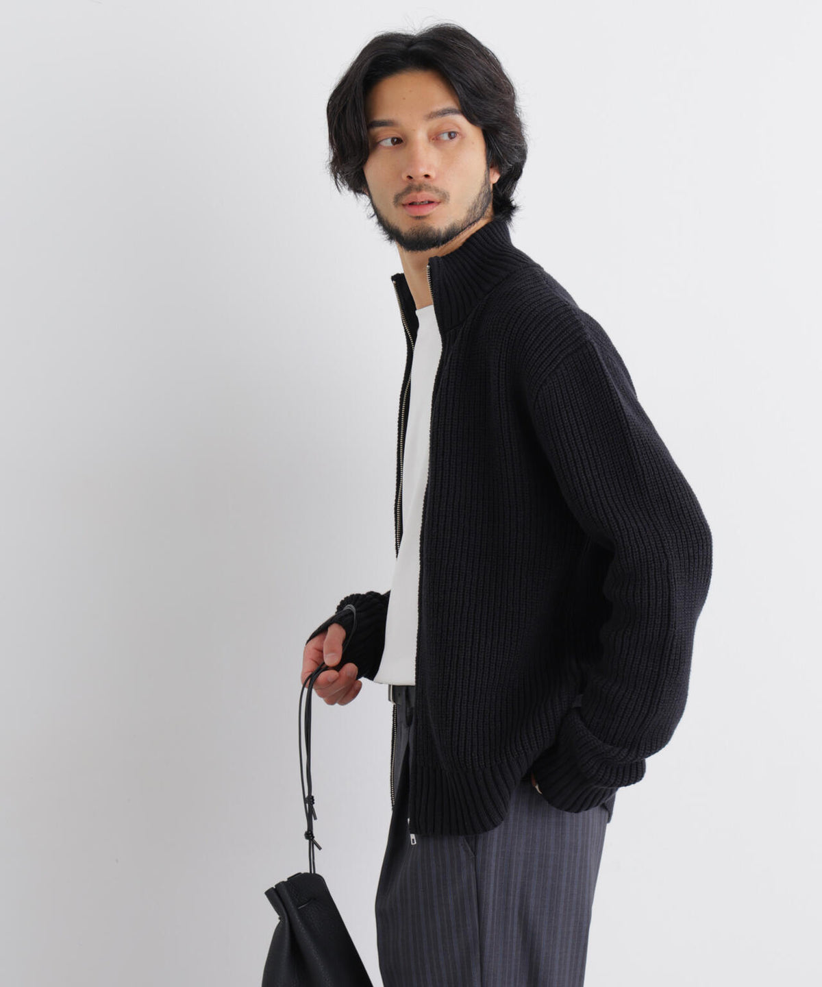 コットンMIXバルキードライバーズニット 6686222220