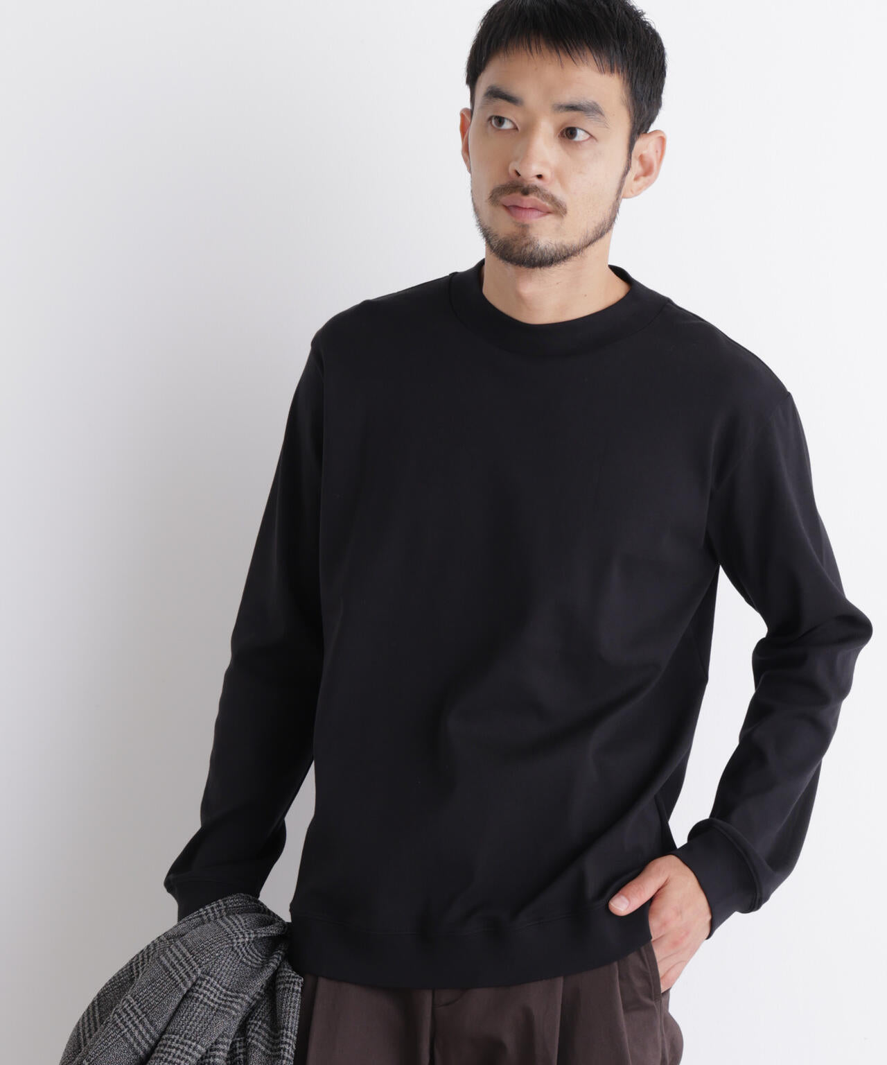 「FORMAL JERSEY」モックネックカットソー長袖 6686223205