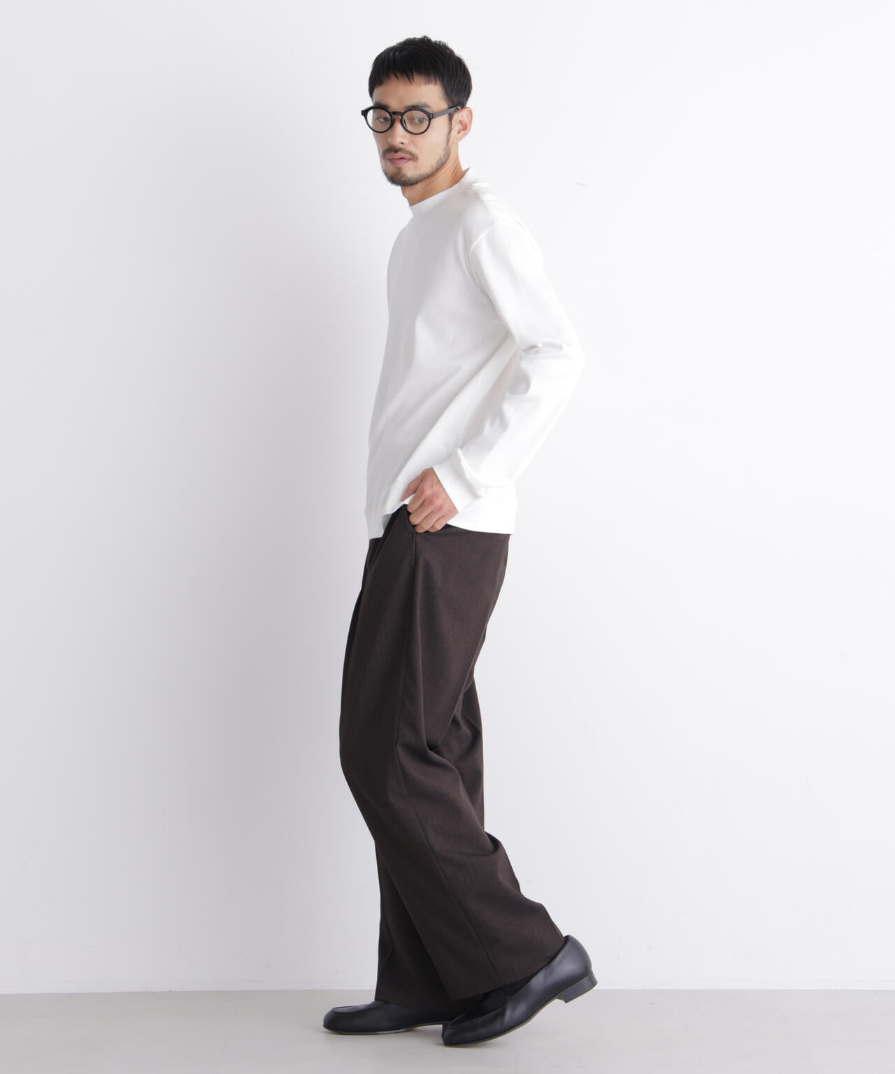 「FORMAL JERSEY」モックネックカットソー長袖 6686223205