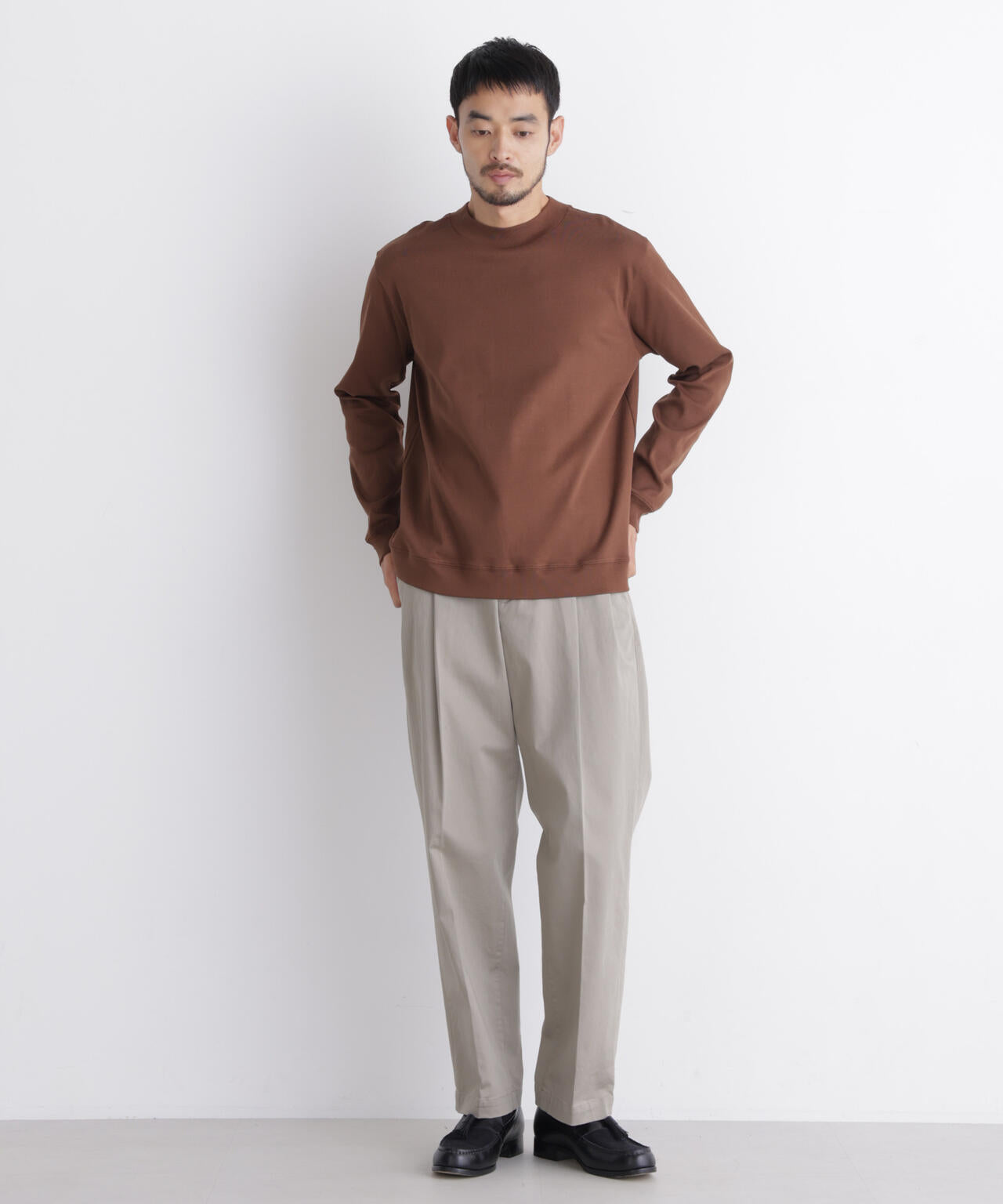 「FORMAL JERSEY」モックネックカットソー長袖 6686223205