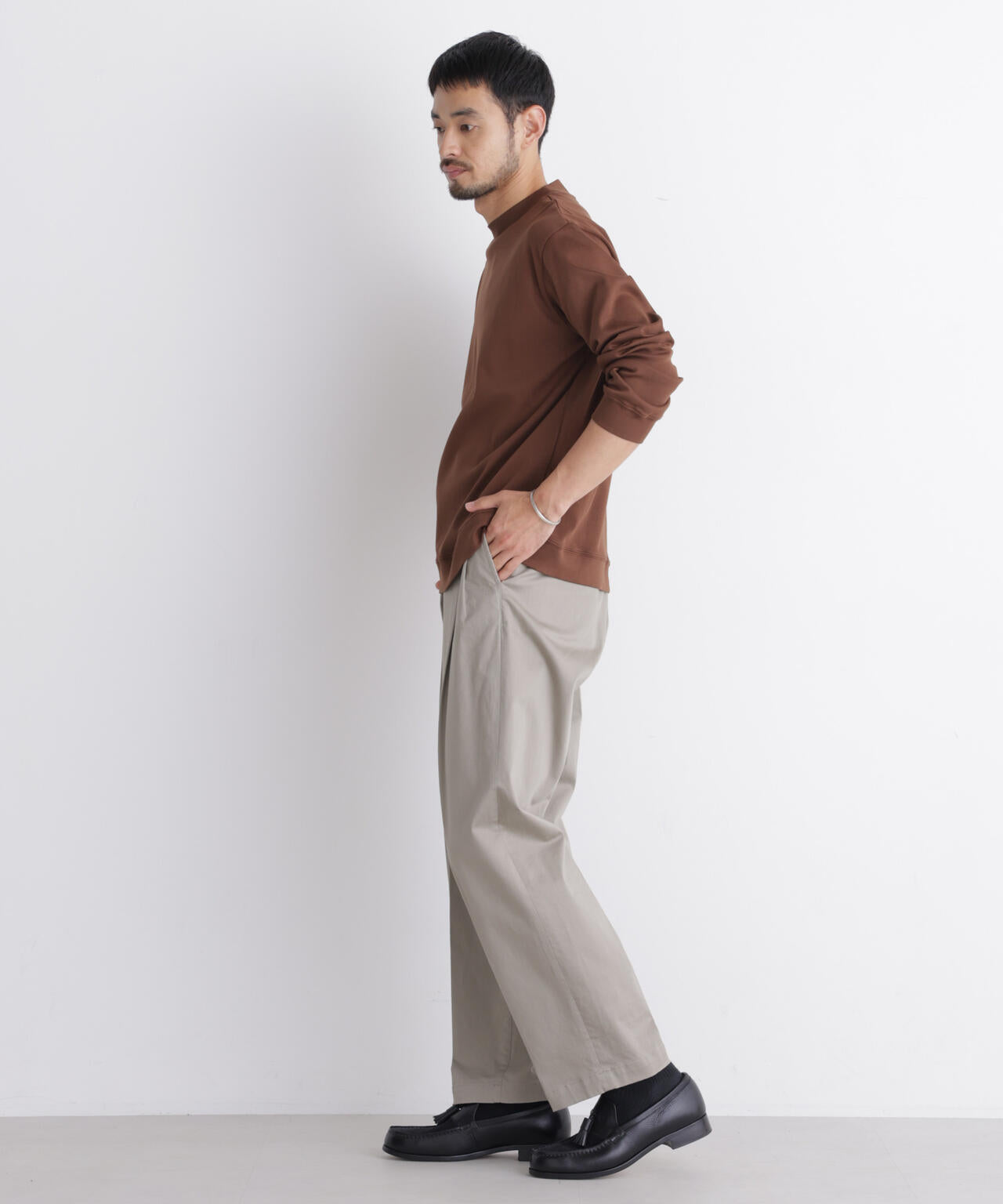 「FORMAL JERSEY」モックネックカットソー長袖 6686223205