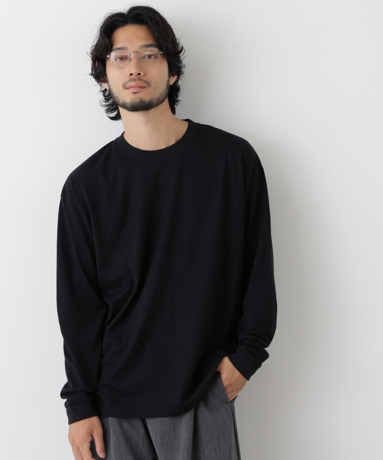 Anti Soaked(R) 汗染み防止 ビッグTシャツ 長袖 6686223222