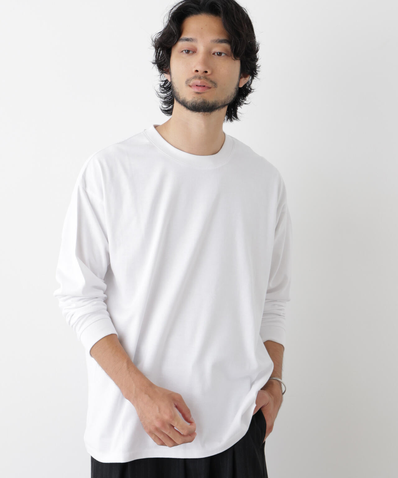 Anti Soaked(R) 汗染み防止 ビッグTシャツ 長袖 6686223222