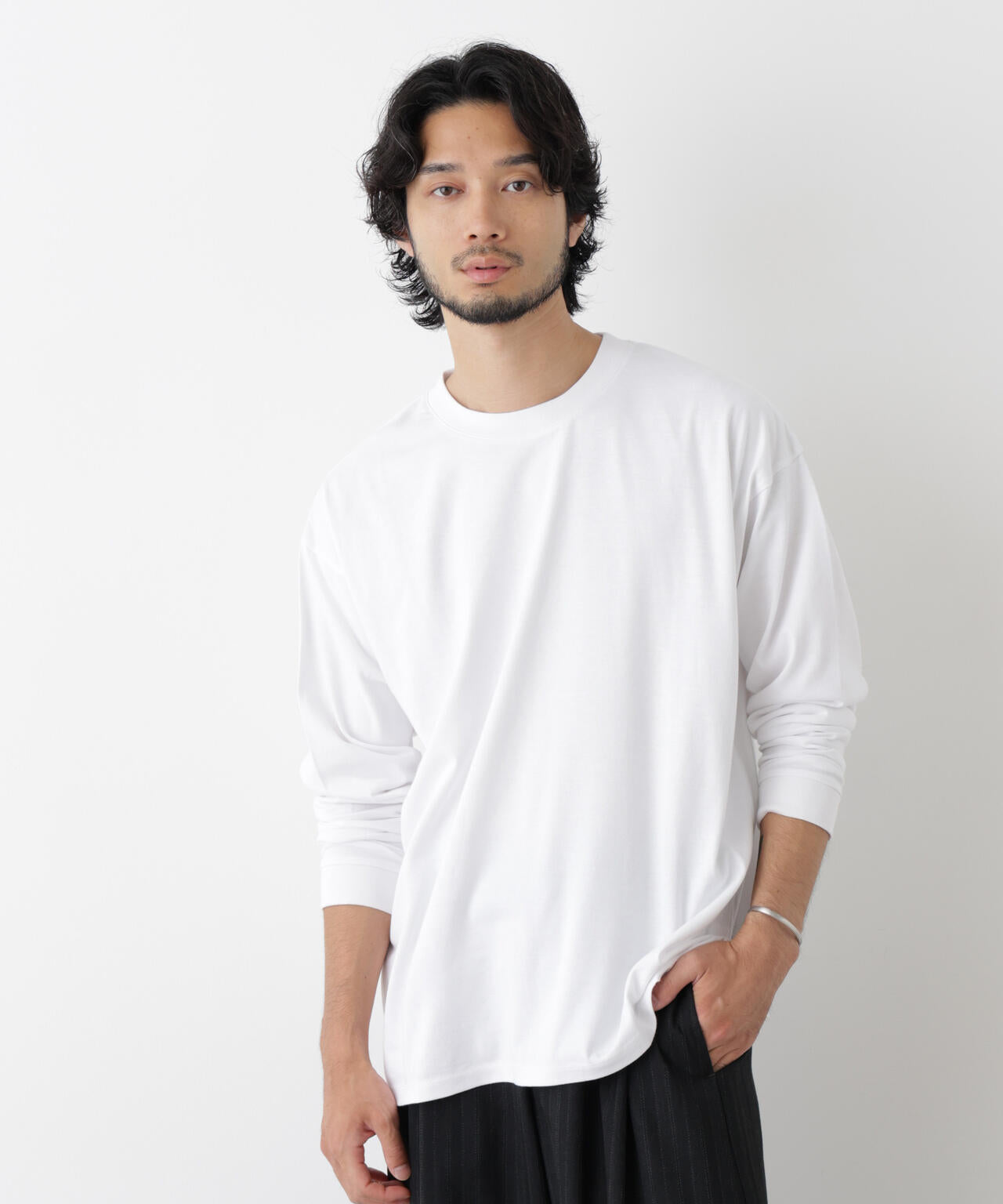 Anti Soaked(R) 汗染み防止 ビッグTシャツ 長袖 6686223222