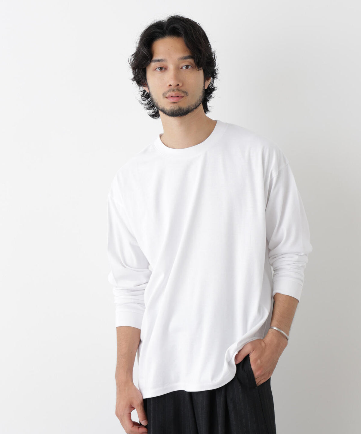 Anti Soaked(R) 汗染み防止 ビッグTシャツ 長袖 6686223222