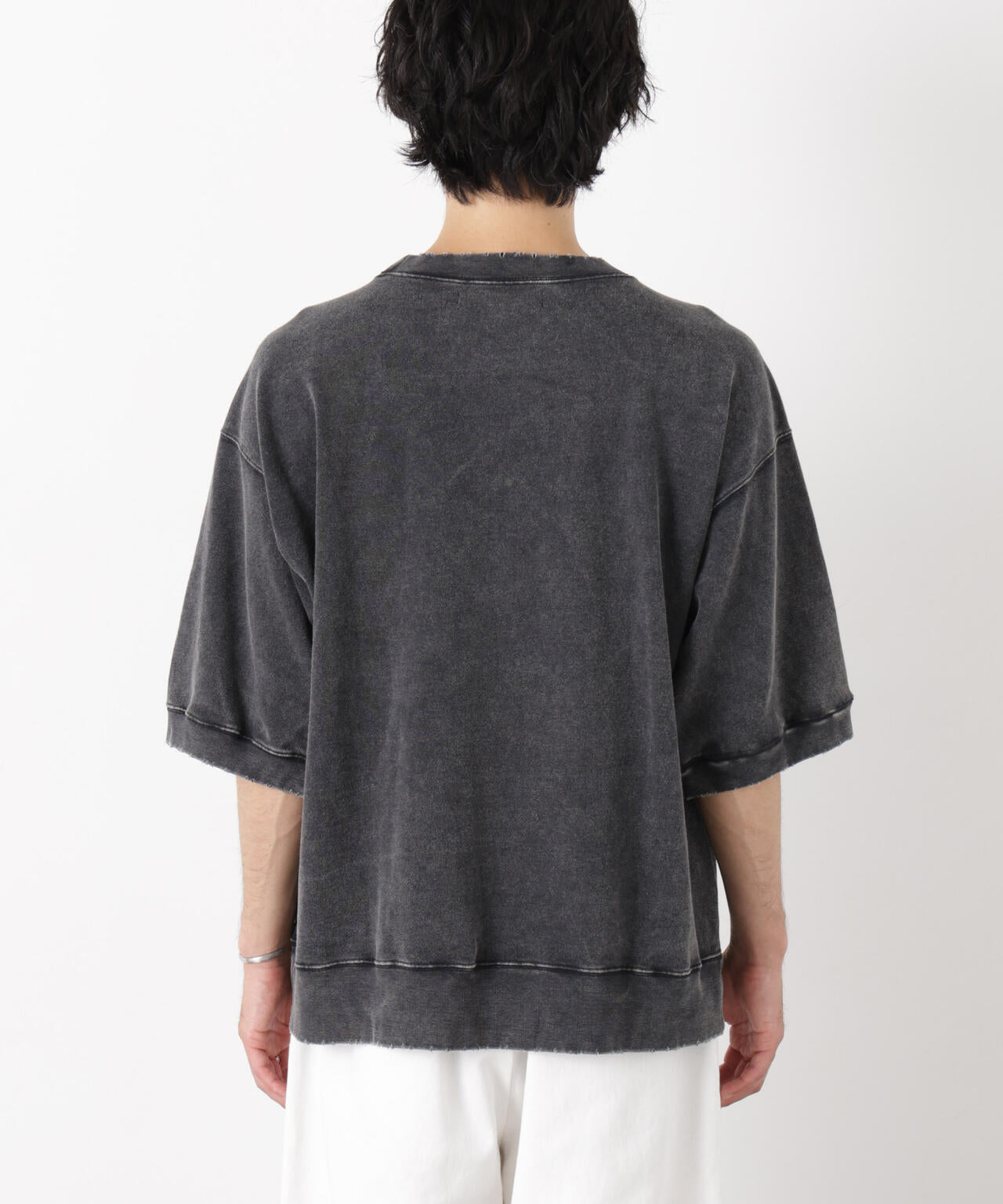 ケミカル加工袖線切替えTシャツ 6686224205