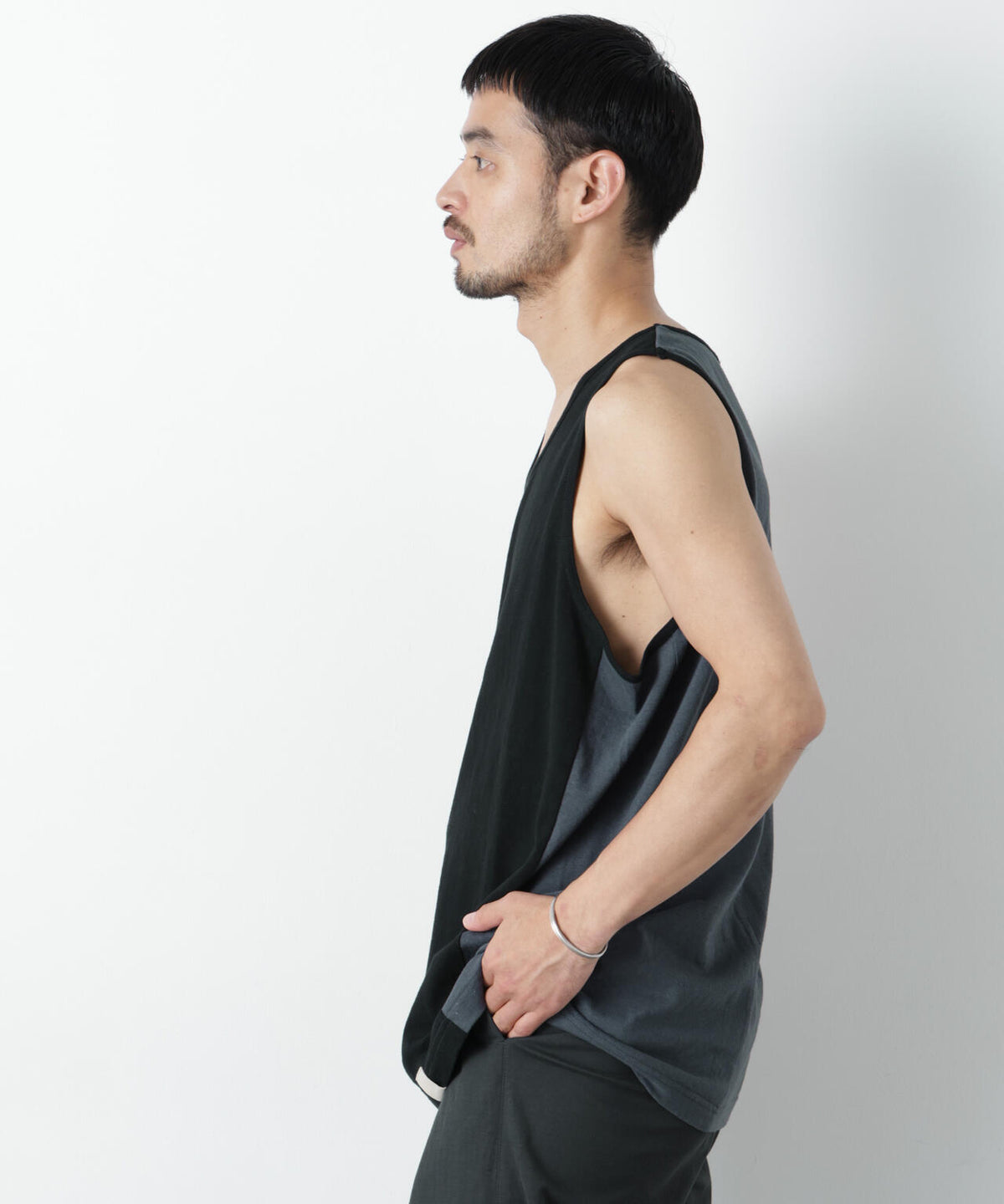 Raffy Cotton Jersey_切替タンクトップ 6686224206