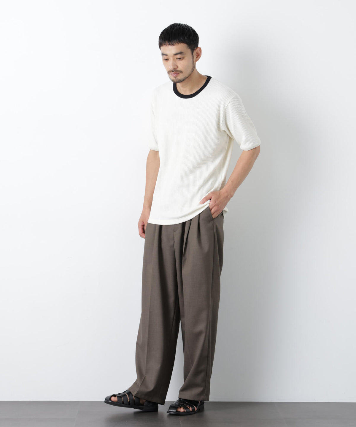 強撚ループヤーン針抜きリンガーTEE 6686224209