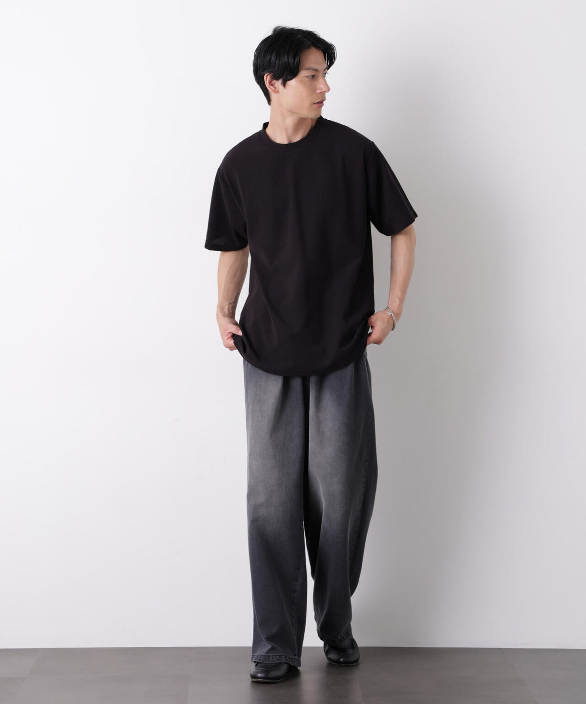 マイクロパイル クルーネックTシャツ 吸水速乾(セットアップ可) 6686224210
