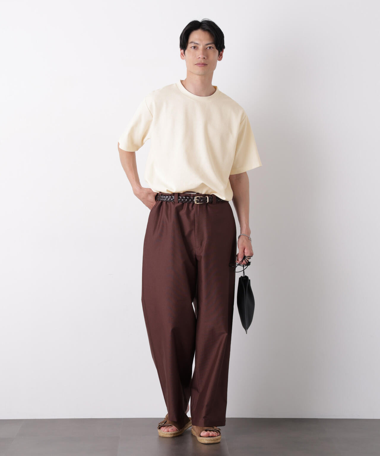 マイクロパイル クルーネックTシャツ 吸水速乾(セットアップ可) 6686224210