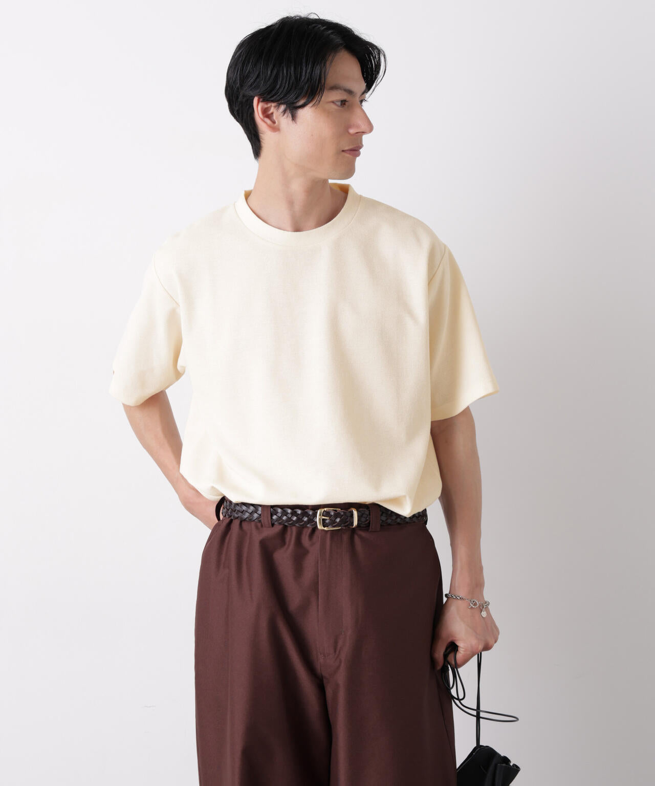 マイクロパイル クルーネックTシャツ 吸水速乾(セットアップ可) 6686224210