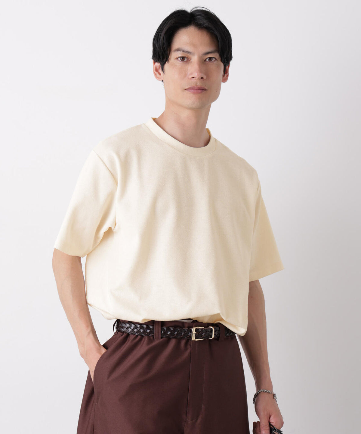 マイクロパイル クルーネックTシャツ 吸水速乾(セットアップ可) 6686224210