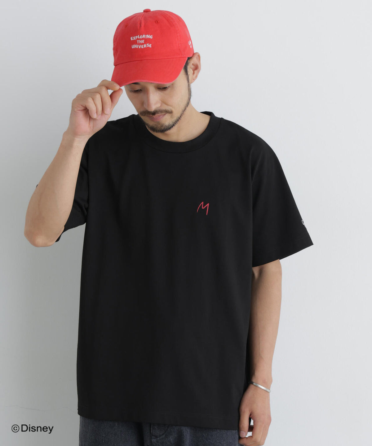 NANO×DISNEY ミッキーマウス 刺繍Tシャツ 6686224215