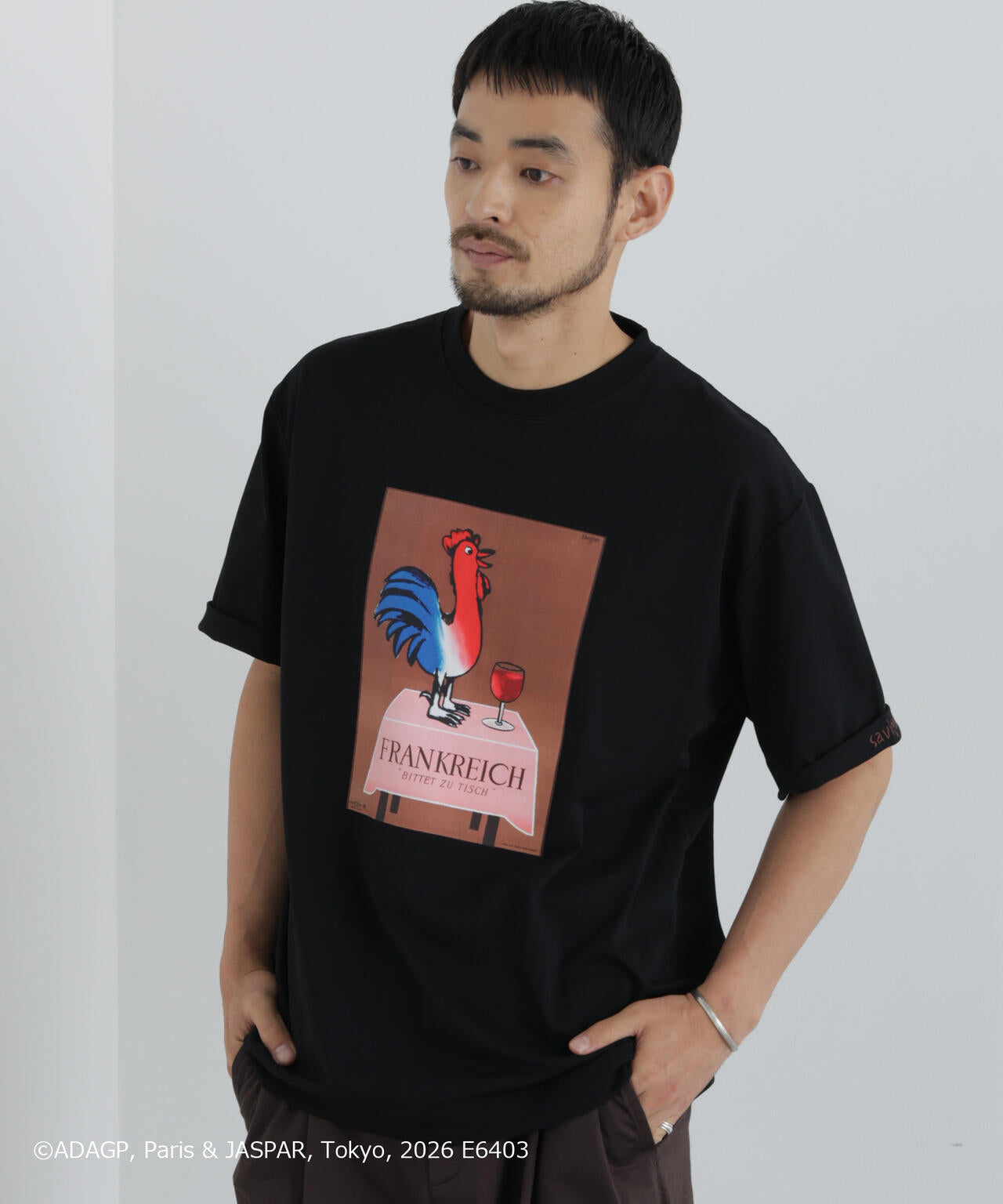 「OtoNANO」×SAVIGNAC プリントTシャツ 6686224216