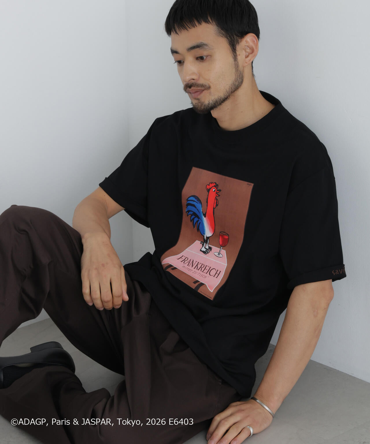 「OtoNANO」×SAVIGNAC プリントTシャツ 6686224216