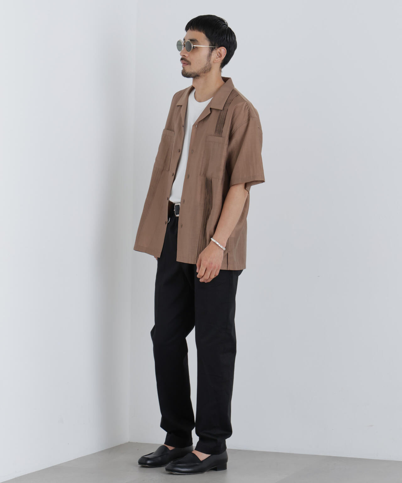 NewOnTrousers フェードサテンSlim テーパー 6686227202