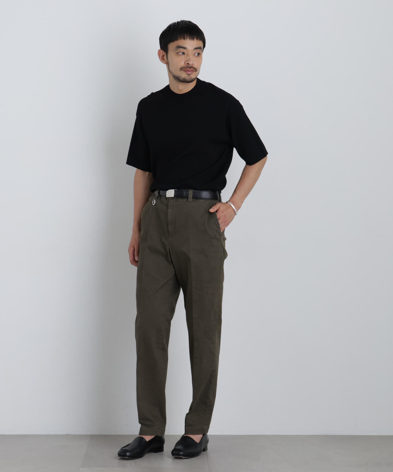 NewOnTrousers フェードサテンSlim テーパー 6686227202