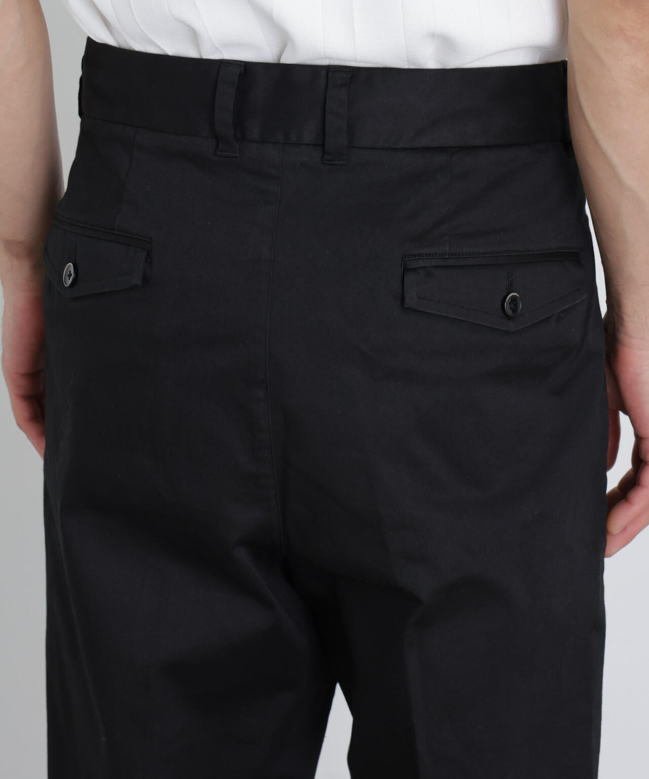 NewOnTrousers ウォッシュサテンWide テーパー 6686227203