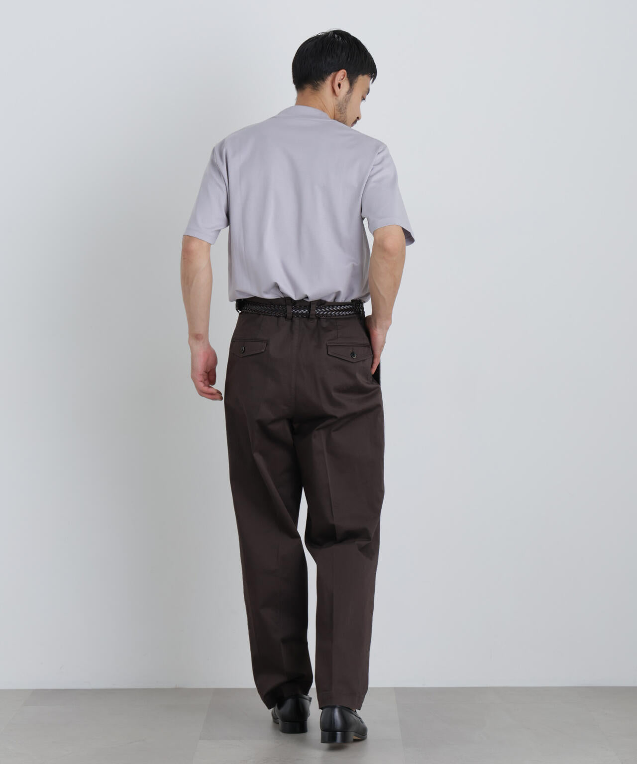 NewOnTrousers ウォッシュサテンWide テーパー 6686227203
