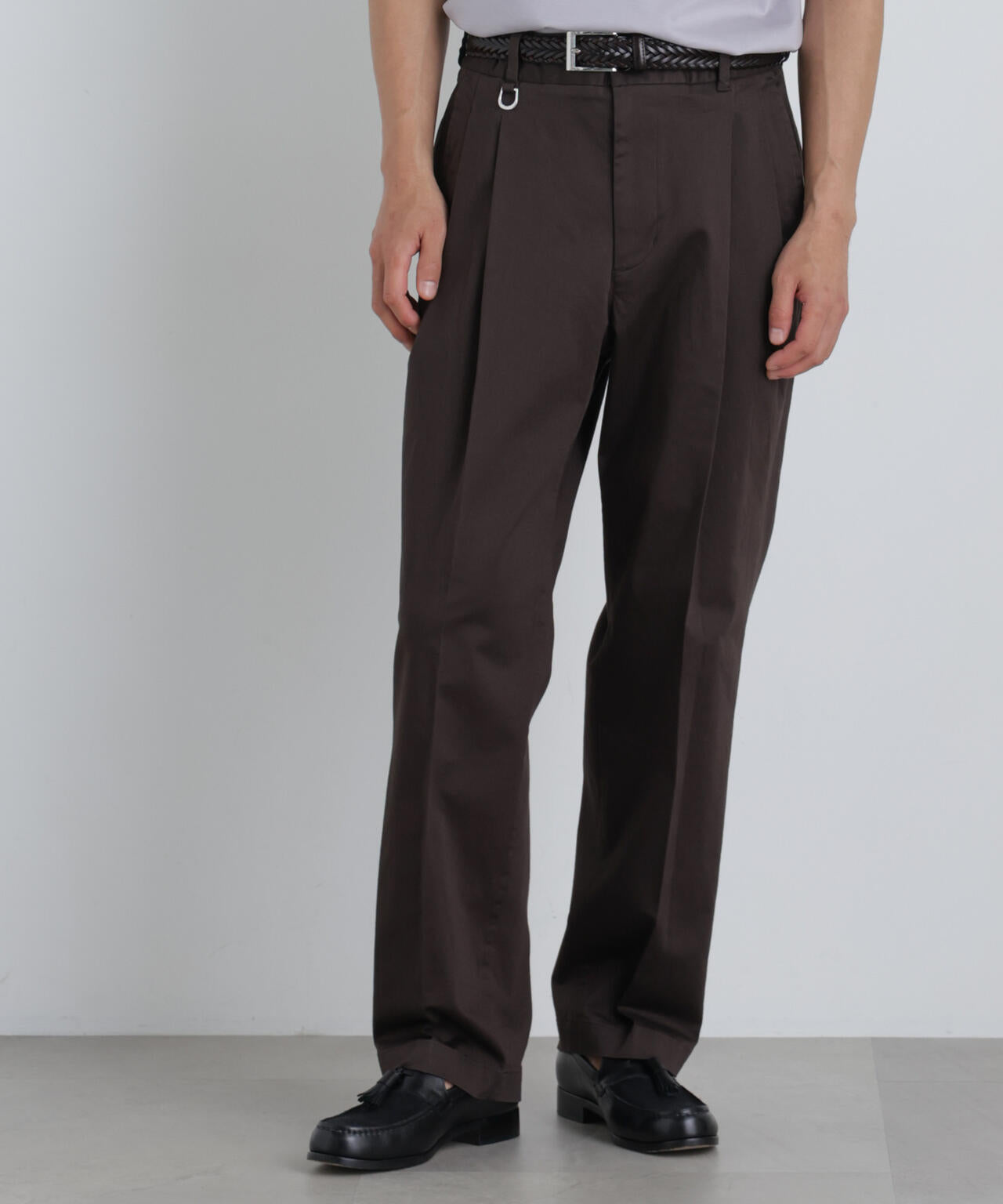 NewOnTrousers ウォッシュサテンWide テーパー 6686227203