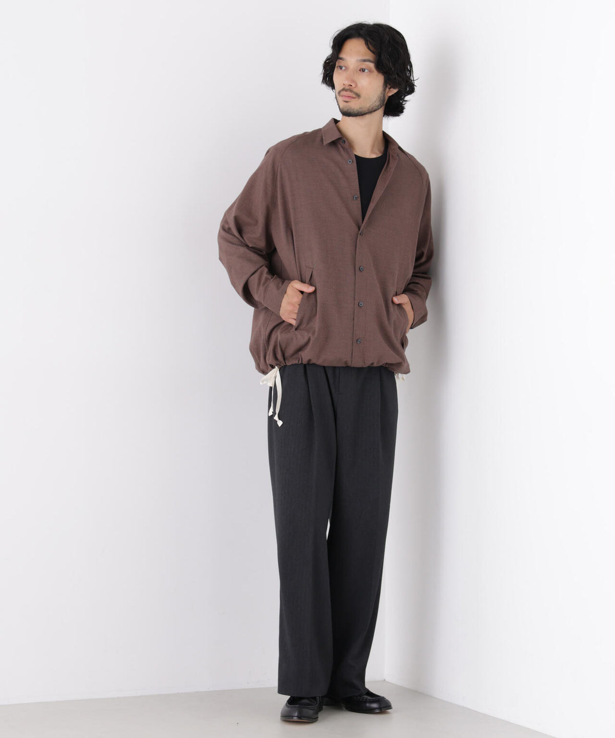 「OtoNANO」 ヘリンボンワイドイージースラックス 6686227204