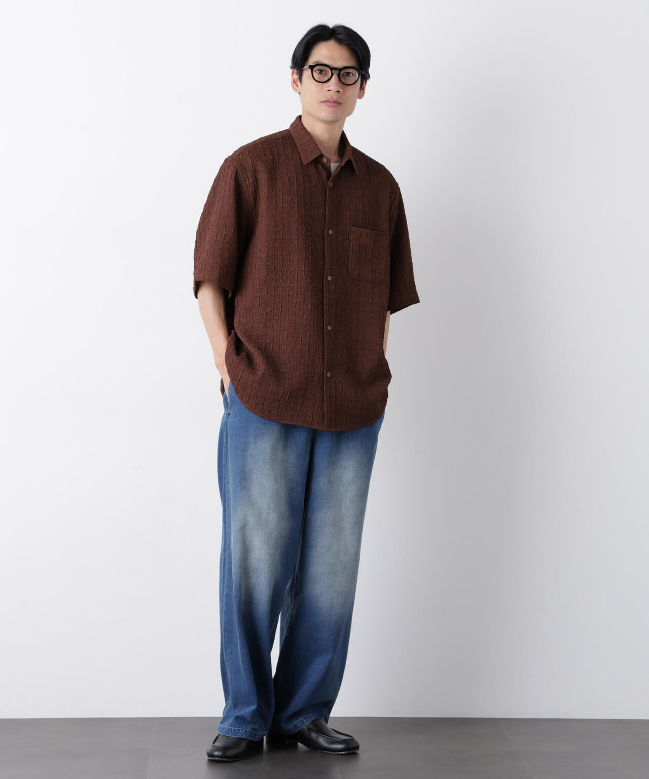 COOLLY DENIM ワイドイージーパンツ(接触冷感) 6686227205