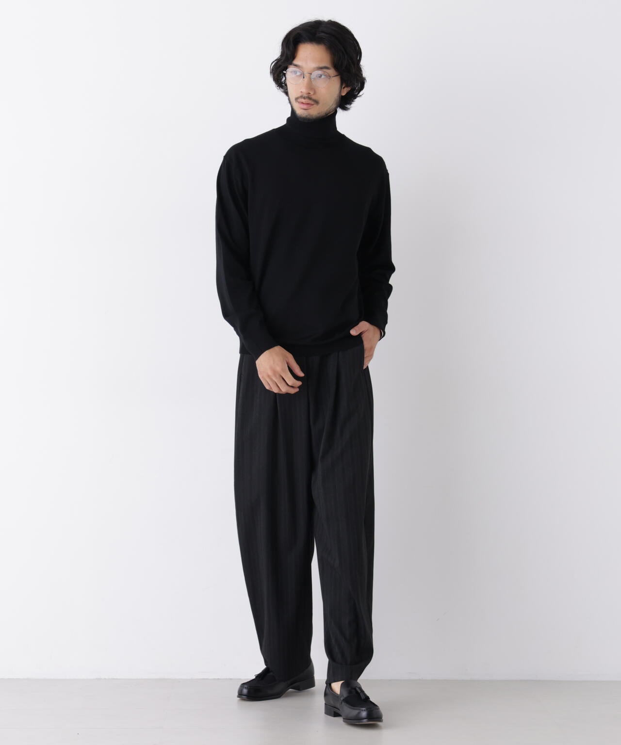「DELEGANT」 バレルレッグイージーパンツ(セットアップ可) 6686227209