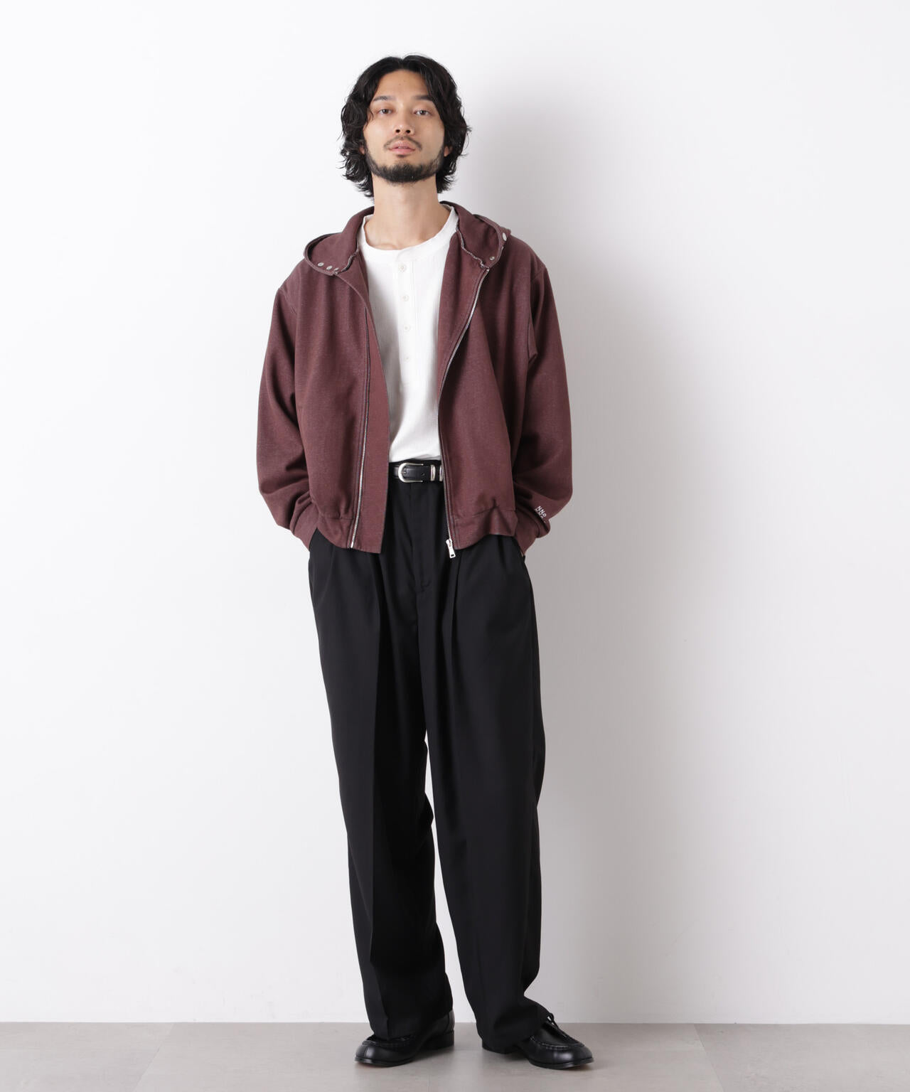 「OtoNANO」大人のワイドパンツ TRクリアツイルワイドイージーパンツ 6686227213