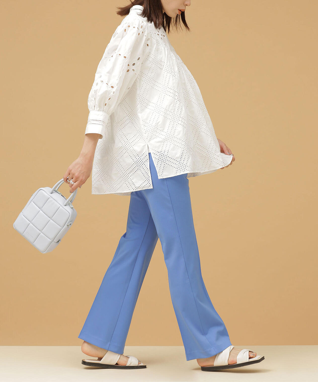 LB.03/センタータックストレッチパンツ 6692127332