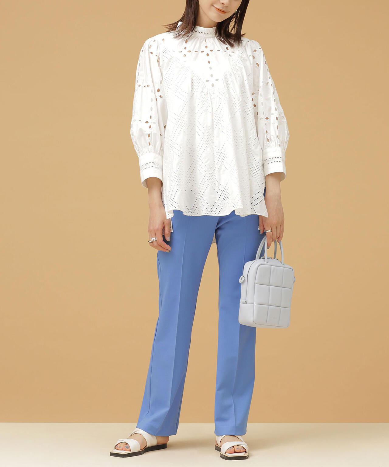 LB.03/センタータックストレッチパンツ 6692127332