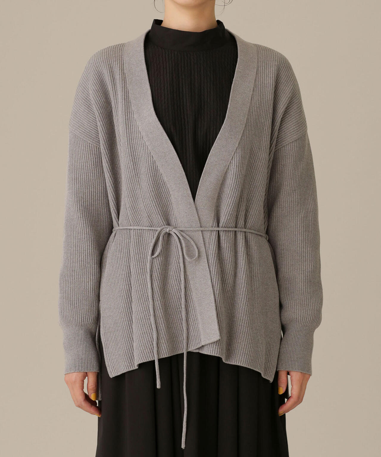 LB.03/近藤千尋さんコラボ 思いきり洗えるニット ミドルカーディガン 6692222345