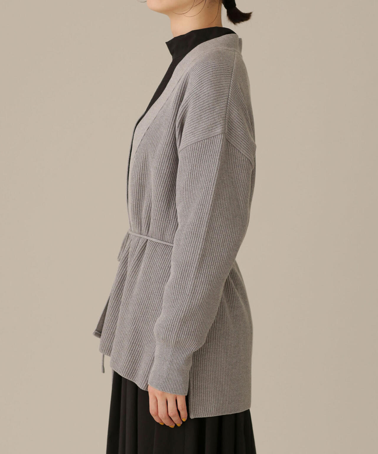 LB.03/近藤千尋さんコラボ 思いきり洗えるニット ミドルカーディガン 6692222345