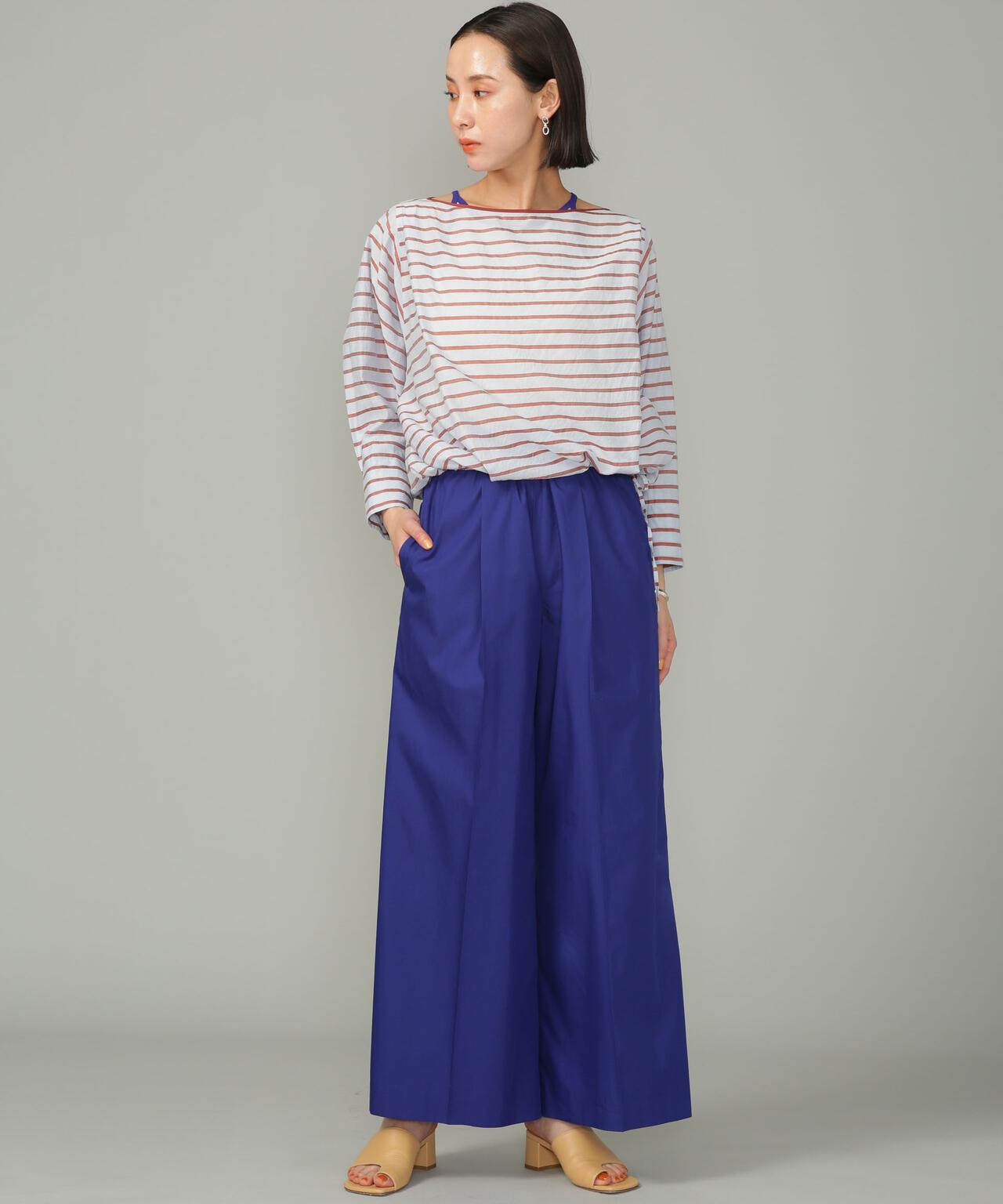 シアーボーダーブラウス 6693121302
