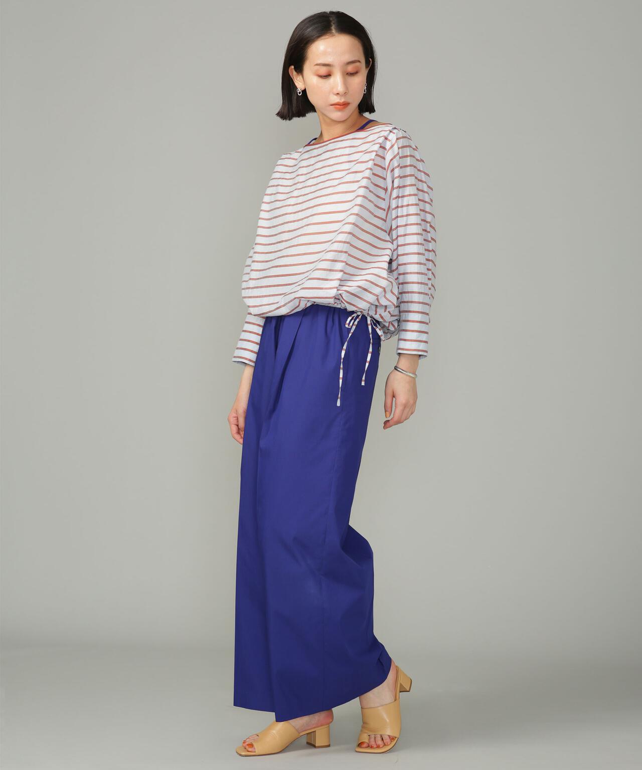 シアーボーダーブラウス 6693121302