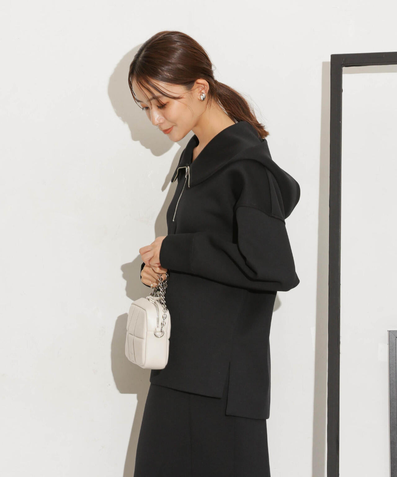 ダンボールハーフジップドルマンパーカー(セットアップ可) 6693223305