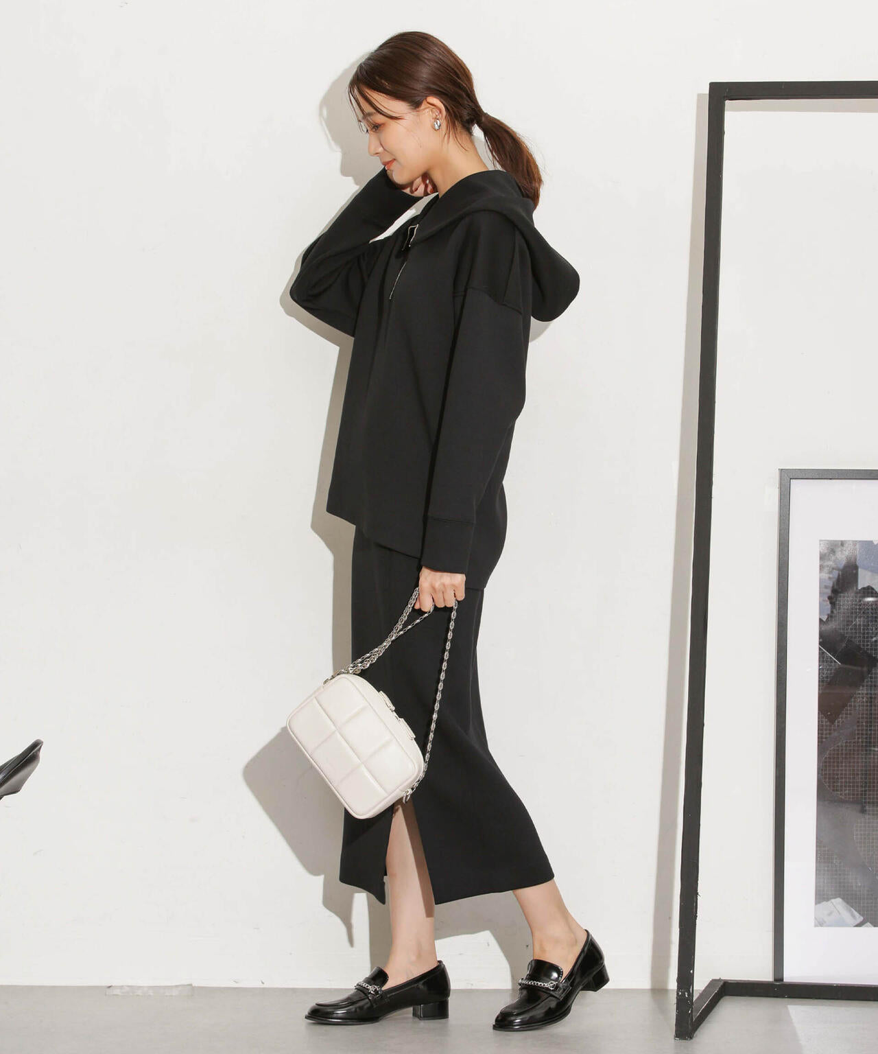 ダンボールハーフジップドルマンパーカー(セットアップ可) 6693223305