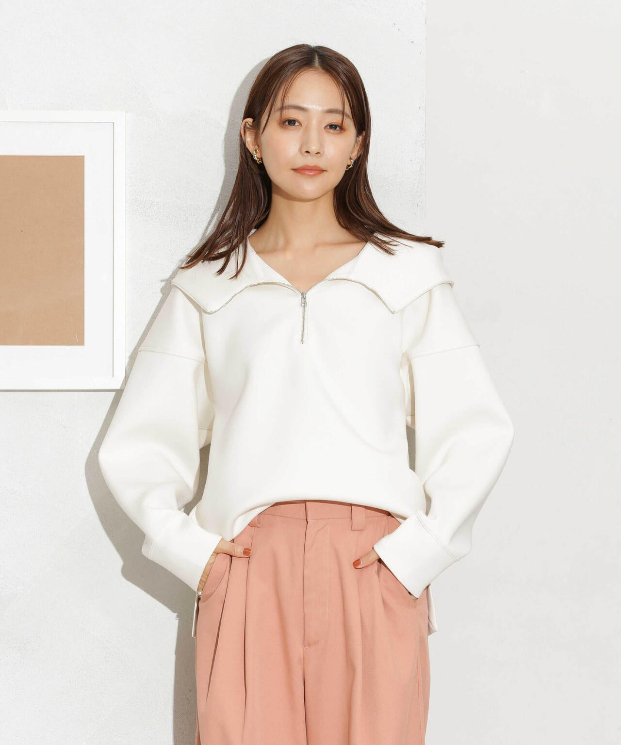 ダンボールハーフジップドルマンパーカー(セットアップ可) 6693223305