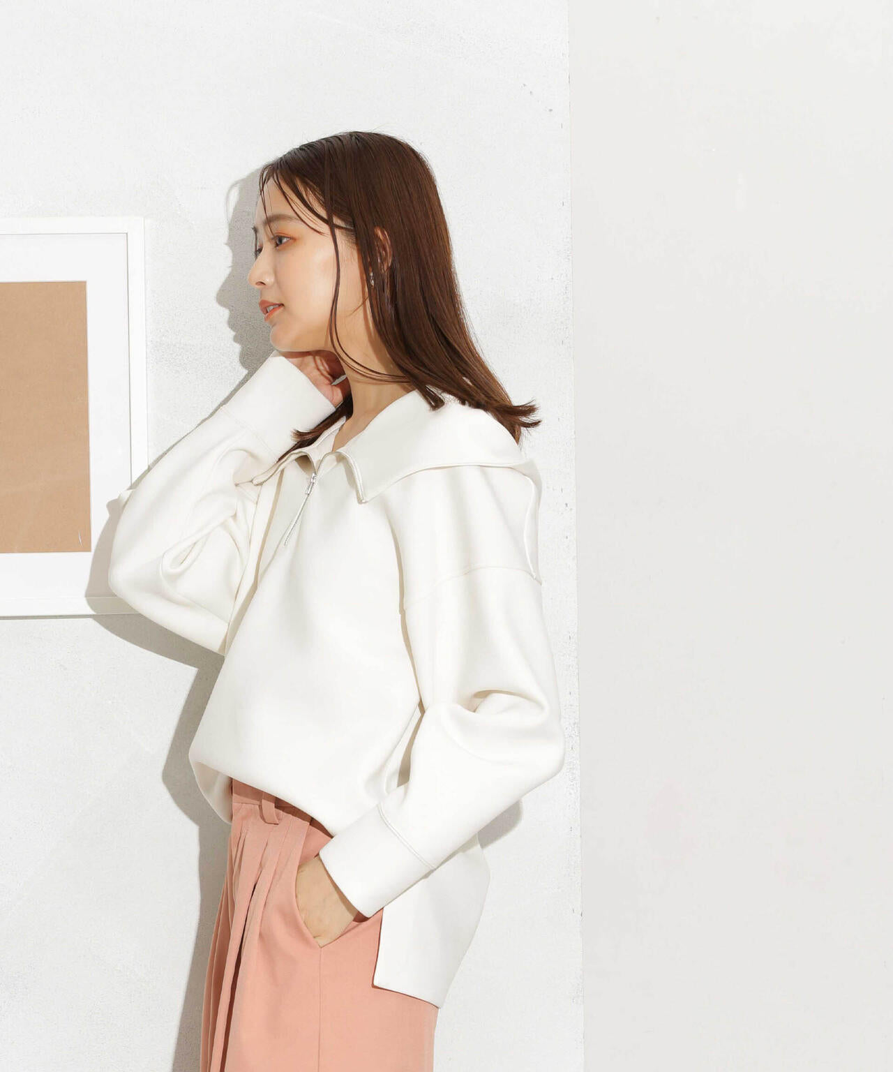 ダンボールハーフジップドルマンパーカー(セットアップ可) 6693223305