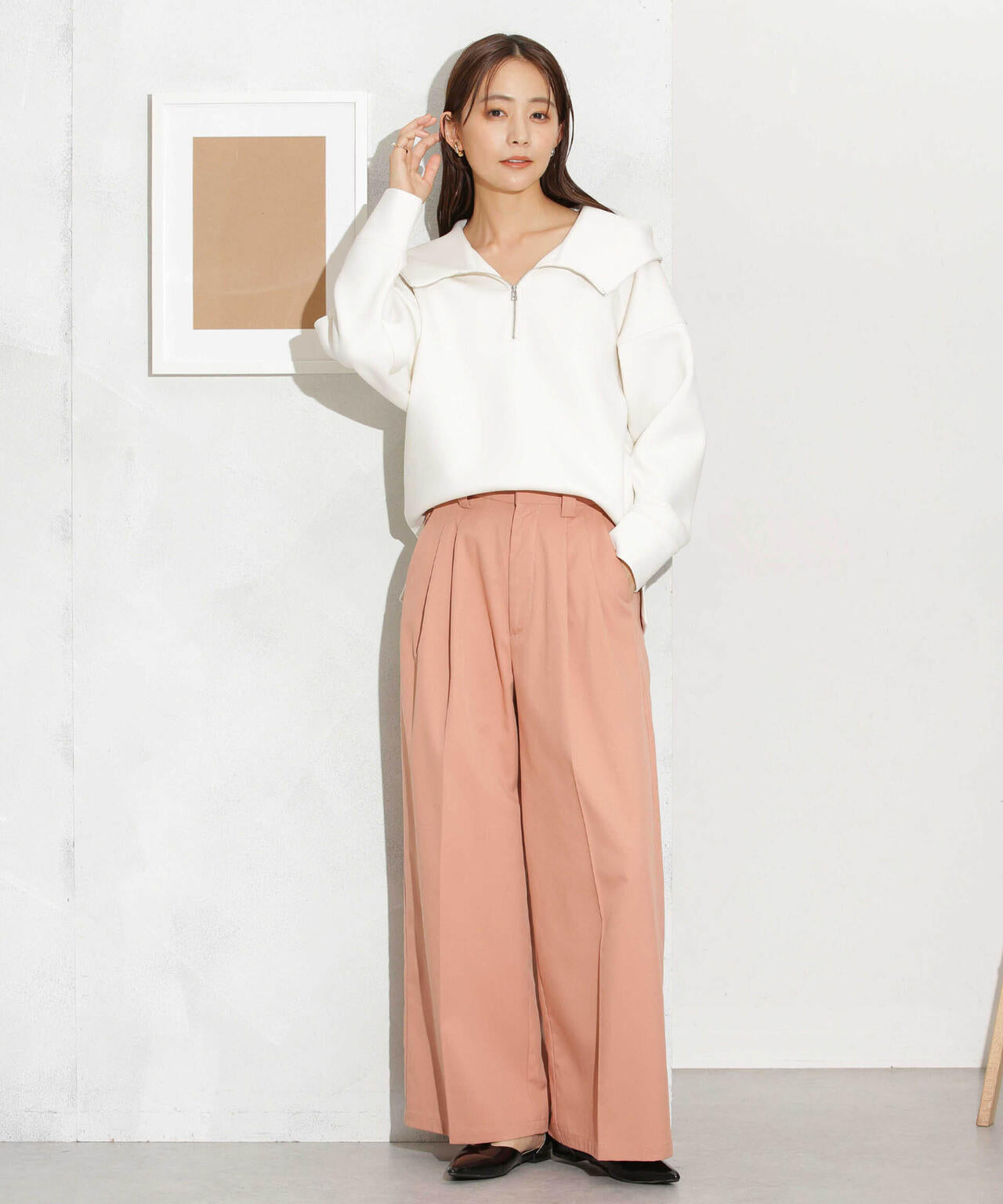 ダンボールハーフジップドルマンパーカー(セットアップ可) 6693223305